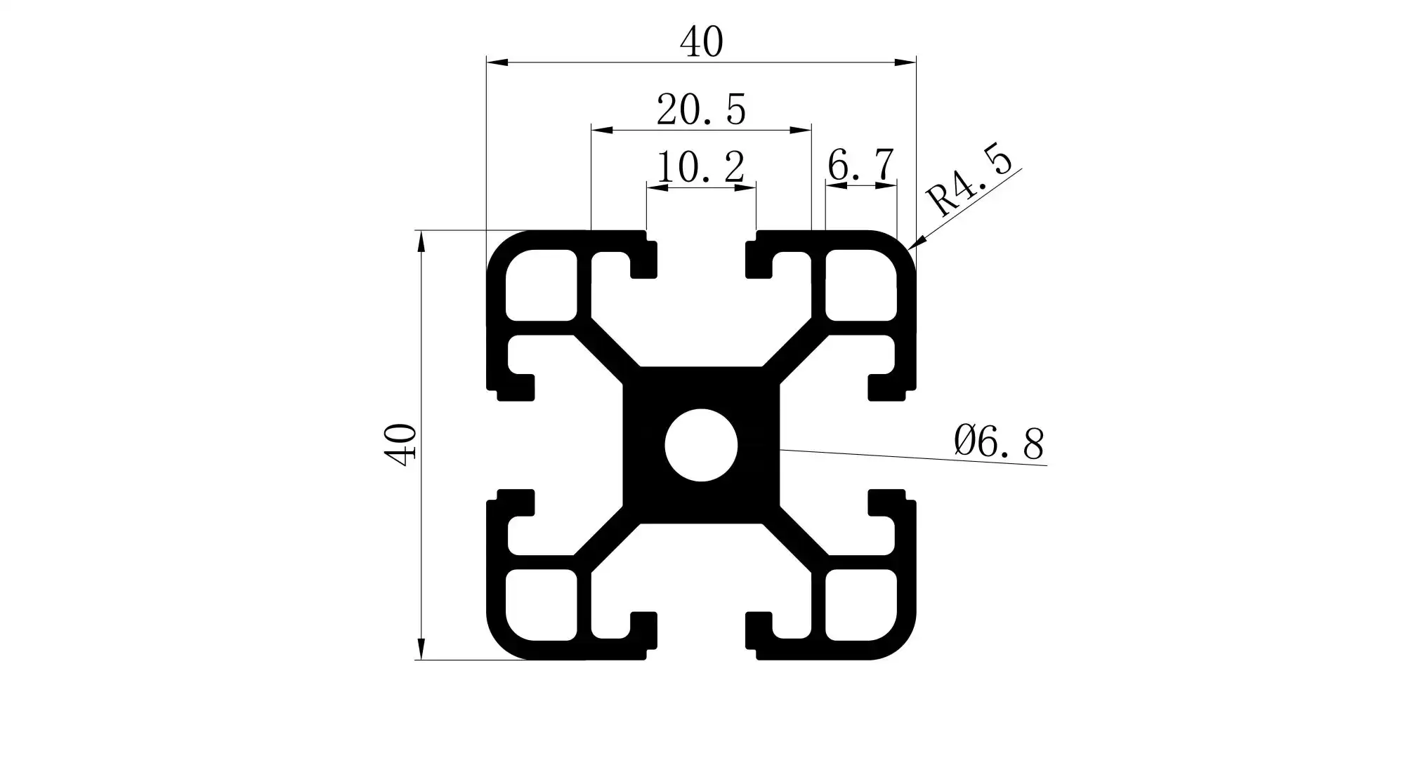 4040 aluminum extrusion