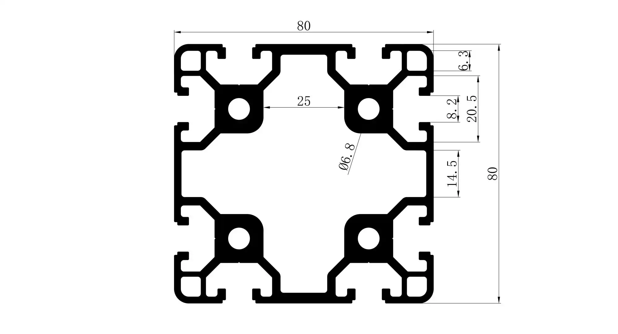 8080 aluminum extrusion